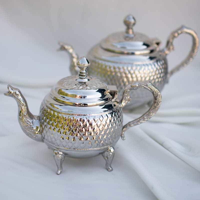 Grande théière marocaine transparente pour thé marocain
