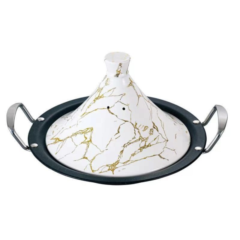 Tajine induction marbré 34cm