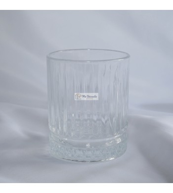 Lot de 6 verres à Eau strié Cristal 217ml