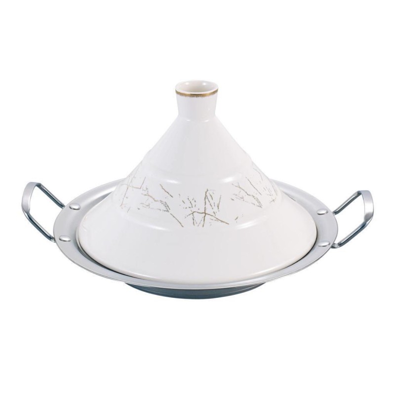 Tajine induction couvercle porcelaine 34cm