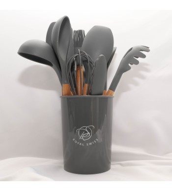 Set d'ustensiles de cuisine en silicone 12 pièces