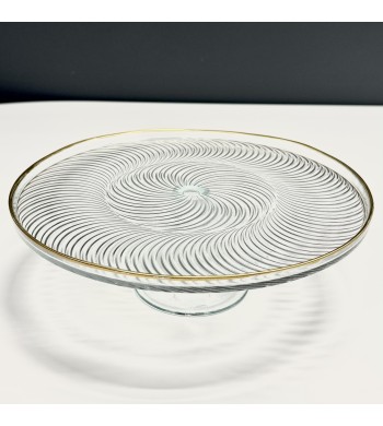 Présentoir à gâteau, à tarte en verre Mira 28cm