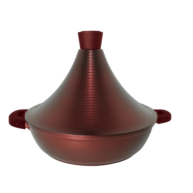 Marmite à Tajine turbo rouge tous feux dont induction 28cm