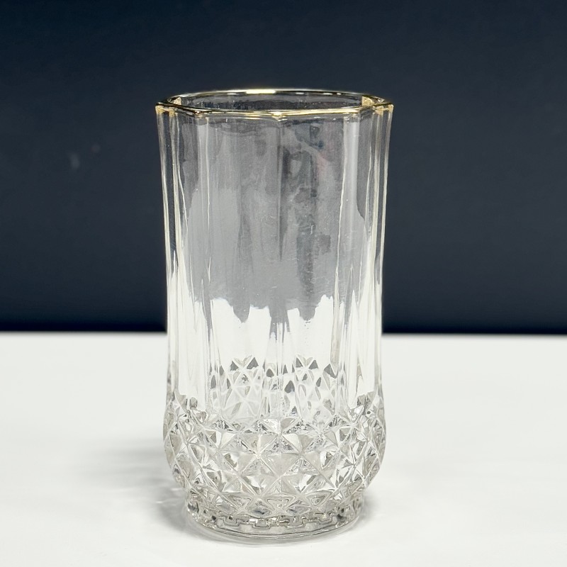 Set de 6 verres à eau liseré doré 300ml