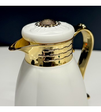 Cafetière Thermos Design White gold