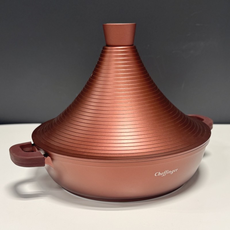 Marmite à Tajine turbo rouge tous feux dont induction 28cm