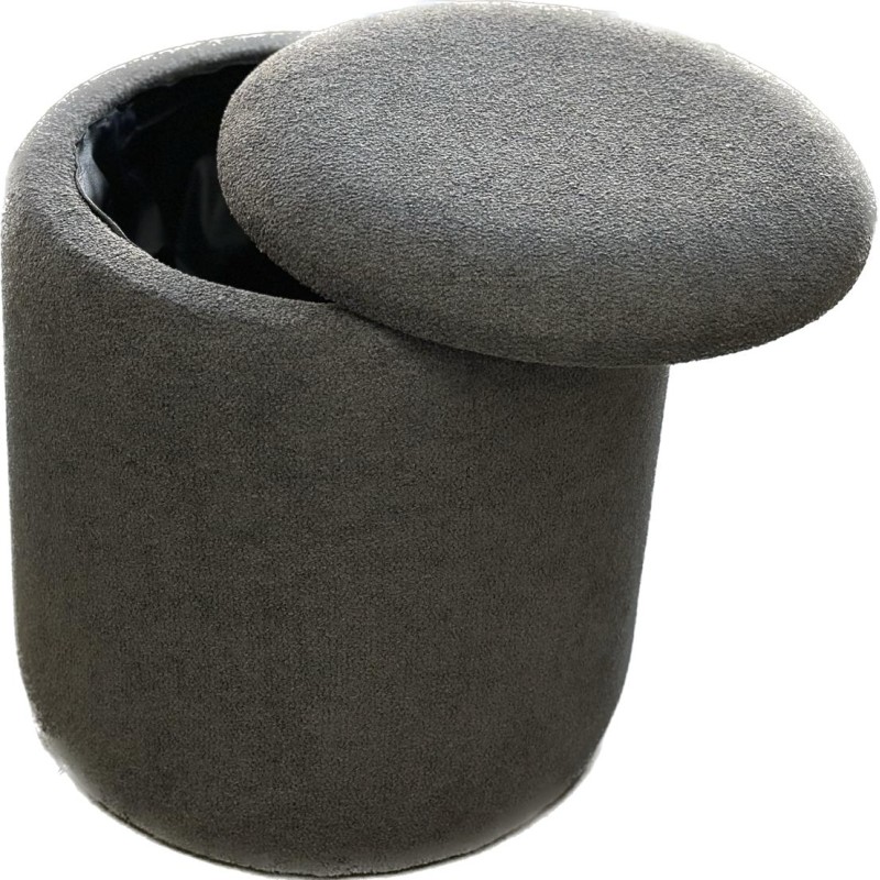 Pouf tabouret avec coffre de rangement velours