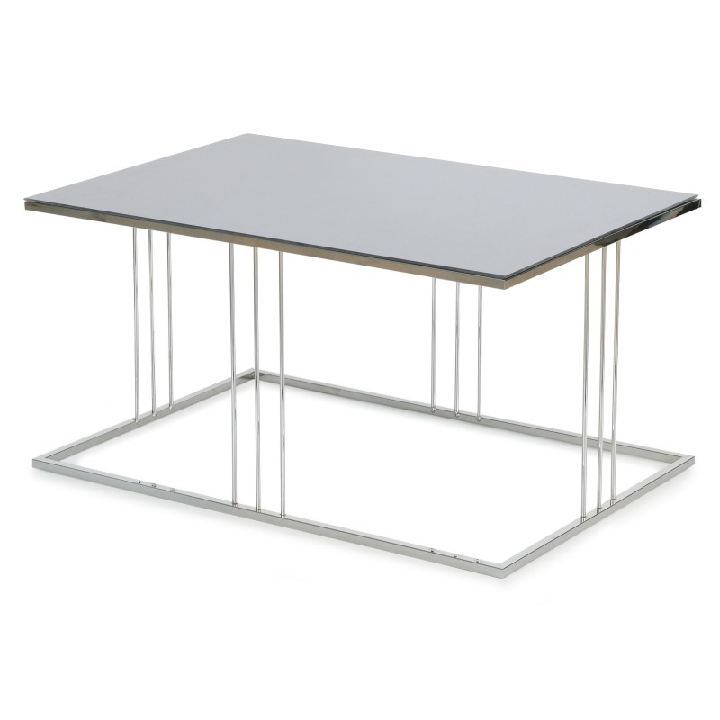 Table basse rectangulaire en verre Elya